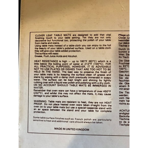 Clover Leaf Vintage Table Mats, Coaching Scenes (Qty. 6), Made in United Kingdom - Picture 11 of 11